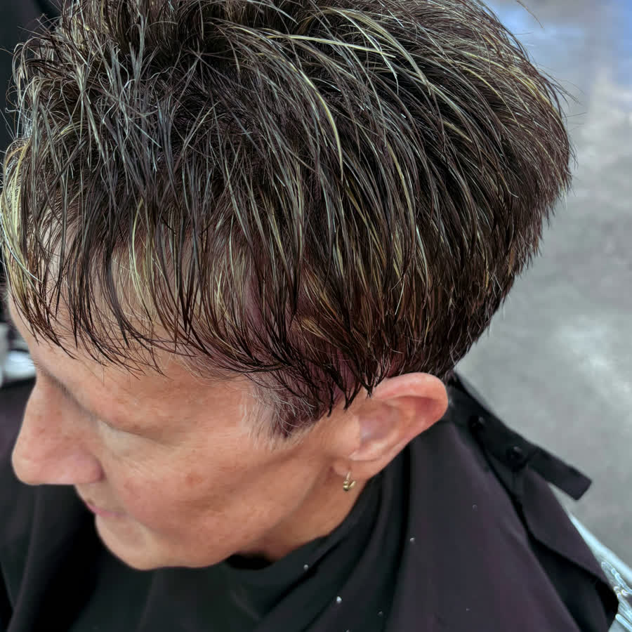 Short cut with highlights